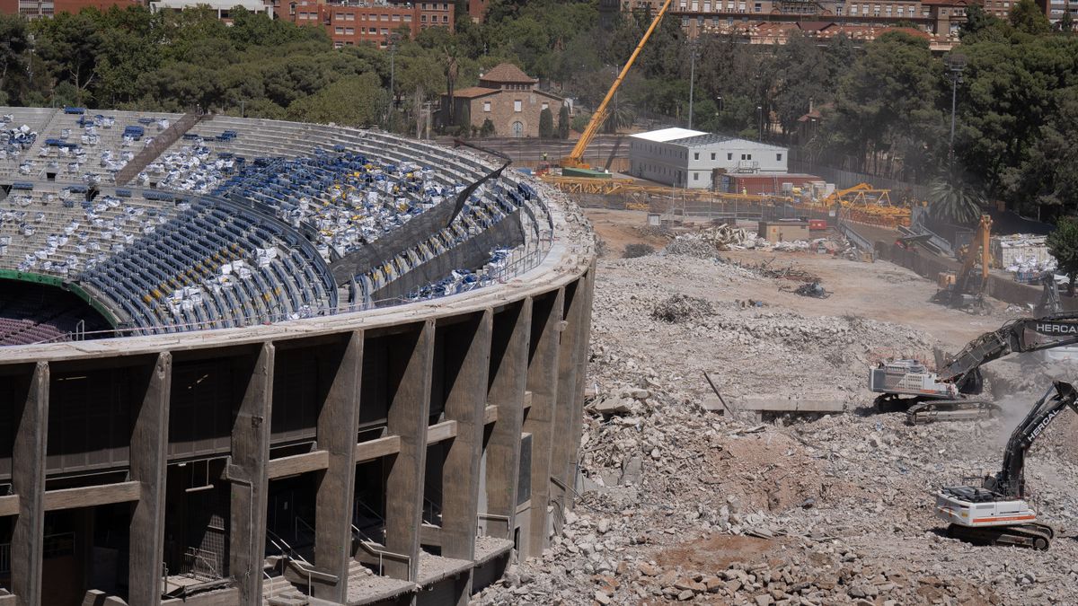 Seis heridos tras una pelea entre más de 20 operarios de las obras del Camp Nou