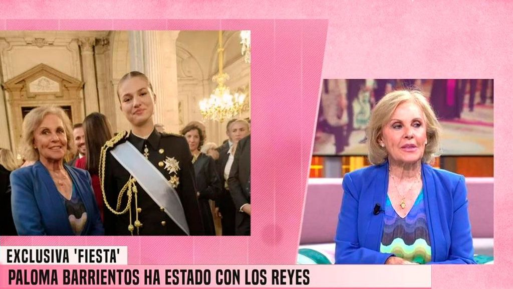 Paloma Barrientos ha estado con la Princesa Leonor tras el besamanos: así ha sido su divertida conversación Fiesta 2024 Top Vídeos 304