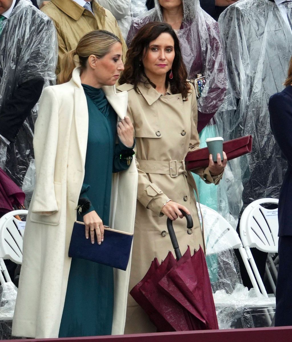 Isabel Díaz Ayuso durante el desfile del Día de la Hispanidad