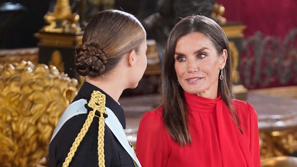 La reina Letizia este 12 de octubre.