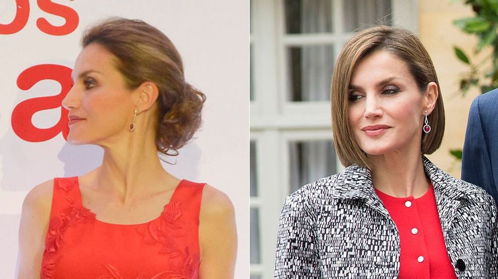 Letizia en Sevilla y en París con los pendientes de Aldao