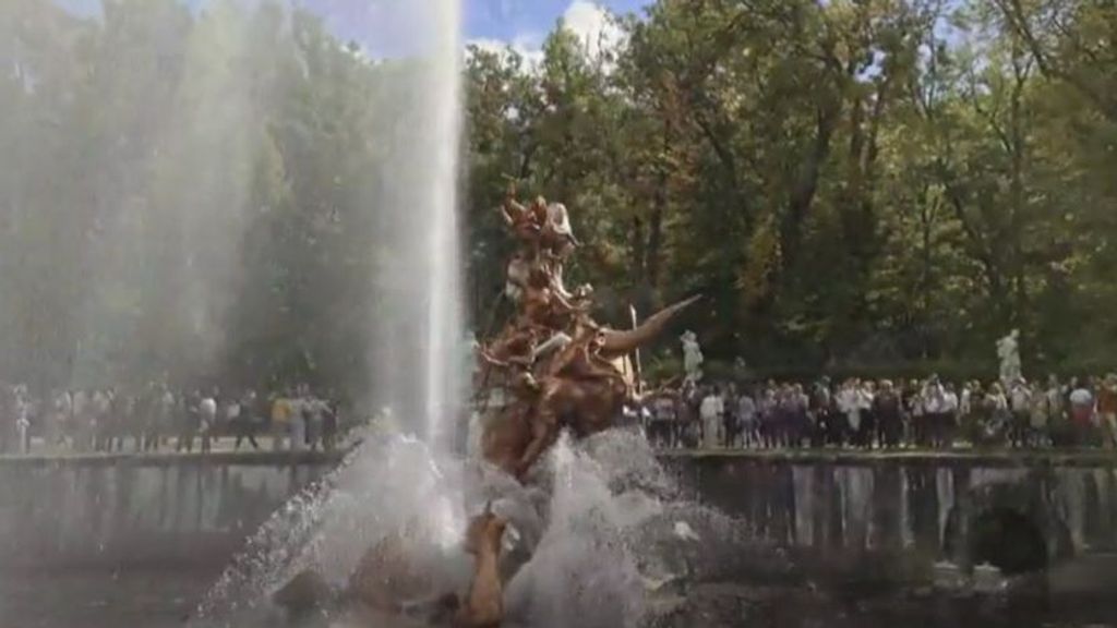 La Fuente de Andrómeda del Palacio de la Granja de Segovia vuelve a encenderse tras 80 años