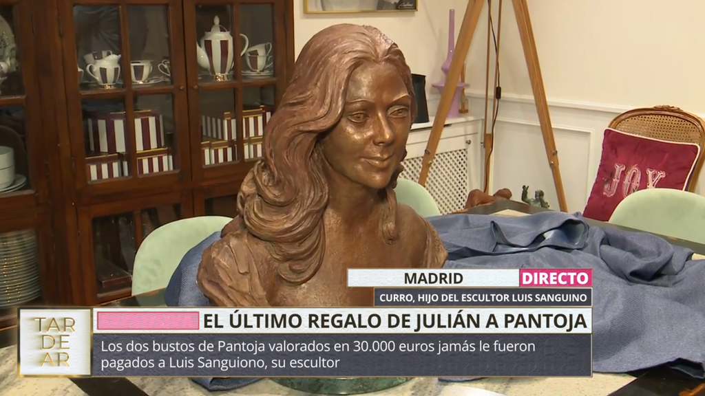 El busto de bronce de Isabel Pantoja