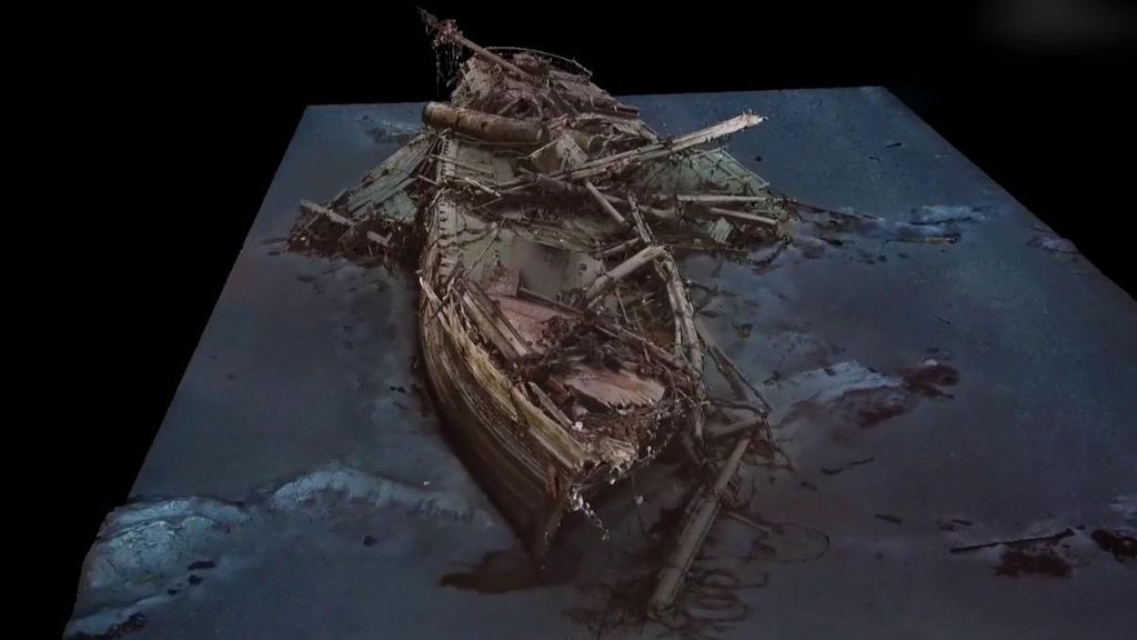 Una recreación en 3D muestra los detalles del barco ‘Endurance’, hundido en la Antártida hace casi 100 años