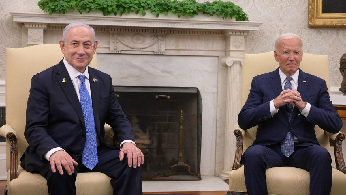 El presidente de Estados Unidos, Joe Biden, y el primer ministro de Israel, Benjamin Netanyahu