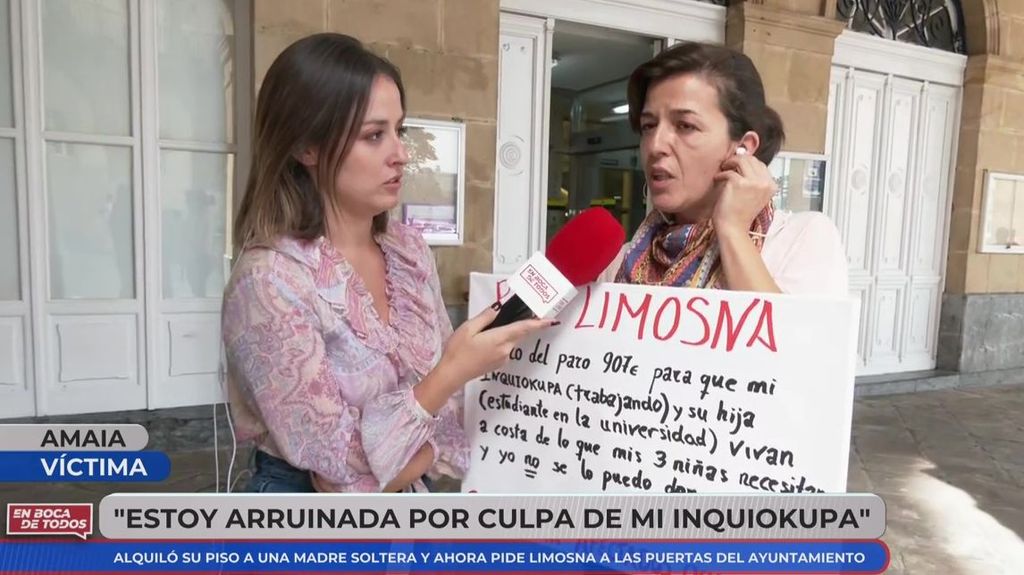 La dura historia de Amaia, en la ruina por su inquiokupa