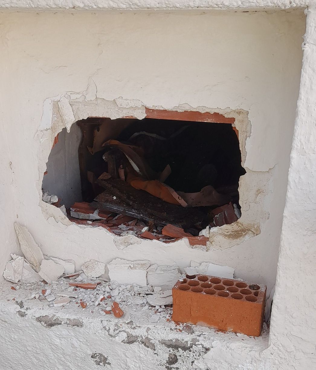 Nicho profanado en Tabarca