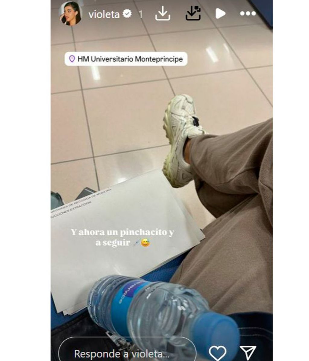 Violeta Mangriñán preocupa a sus seguidores con su última foto en el hospital