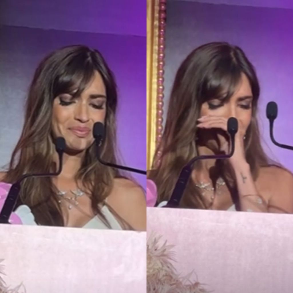 La emoción de Sara Carbonero durante su discurso en ELLE Cancer Ball