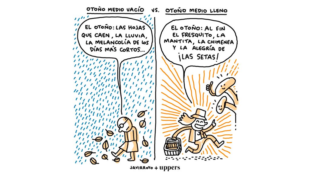 La viñeta de Javirroyo: "Otoño medio lleno"