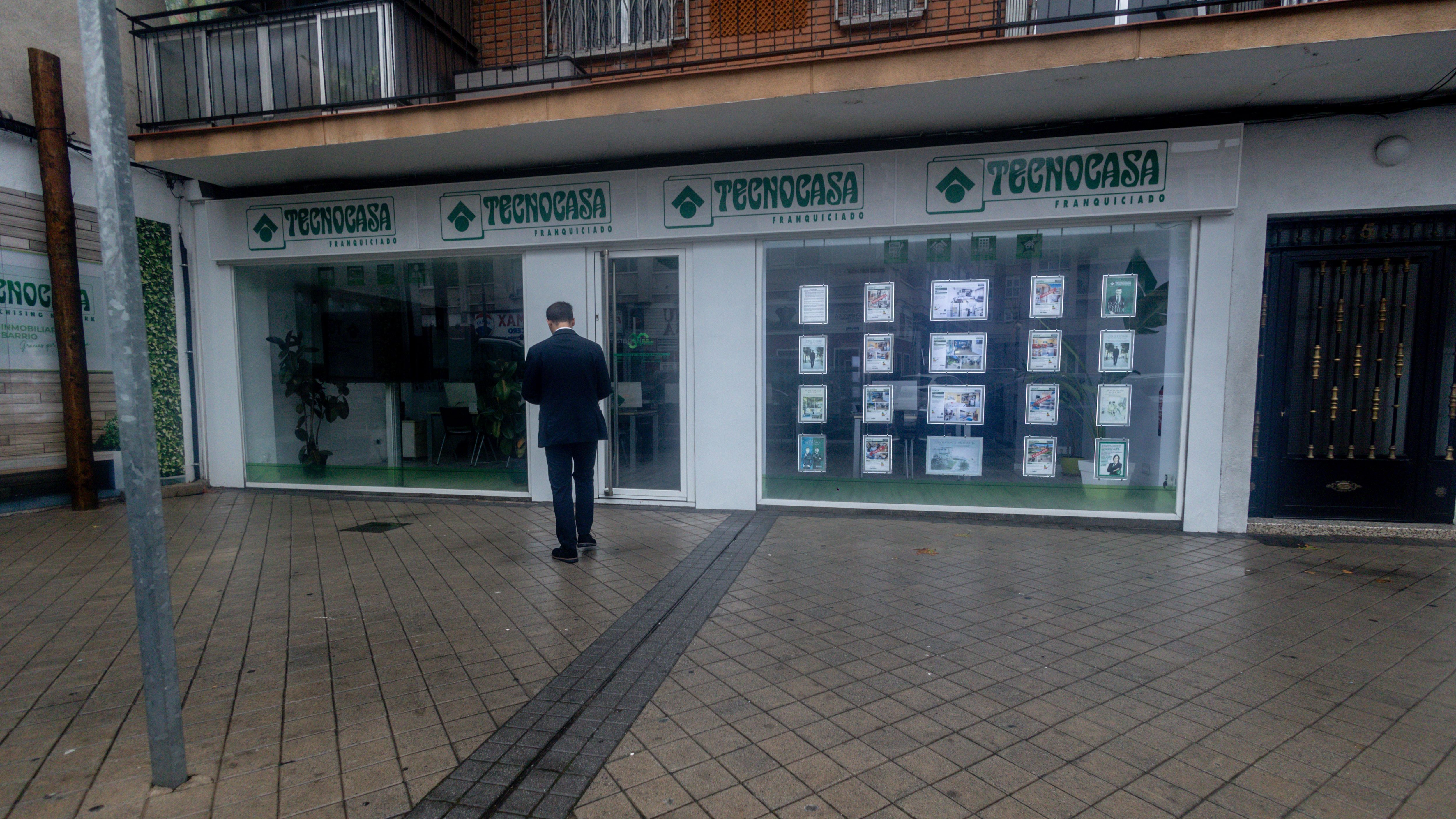 Una inmobiliaria, a 16 de octubre de 2024, en Madrid