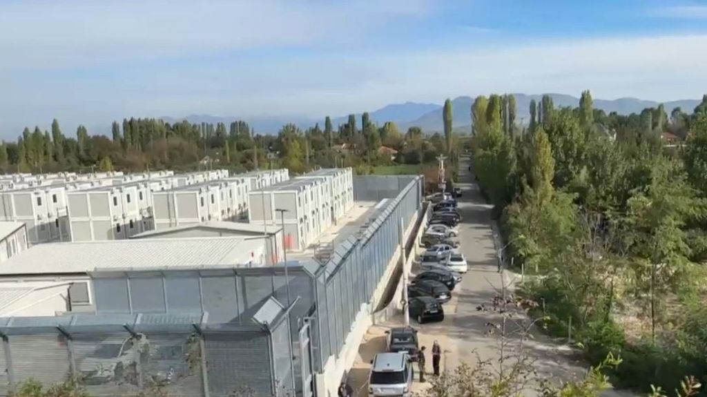 Gjader, la localidad albanesa donde Italia ha construido su centro para migrantes