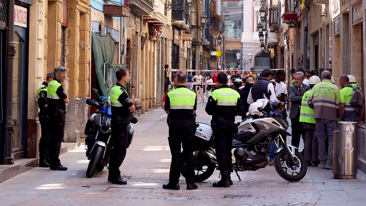 Agentes de la Policía Municipal en Bilbao