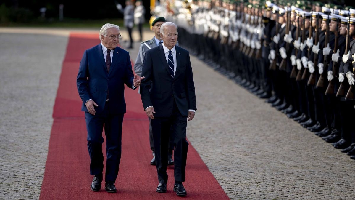 Frank-Walter Steinmeier y Joe Biden en Alemania