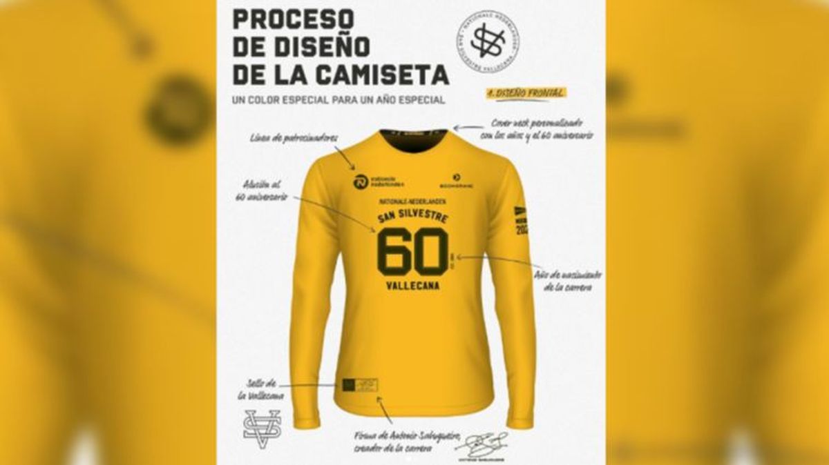 La camiseta del 60 aniversario de La San Silvestre Vallecana