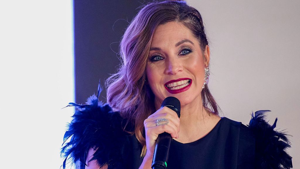 Leire Martínez en el evento "20.20, el mayor desfile de peluquería para novias" celebrado en Pamplona