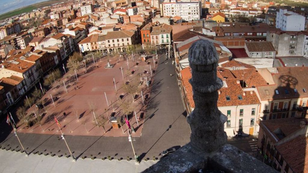 Plaza Mayor desde la Colegiata de San Antolín