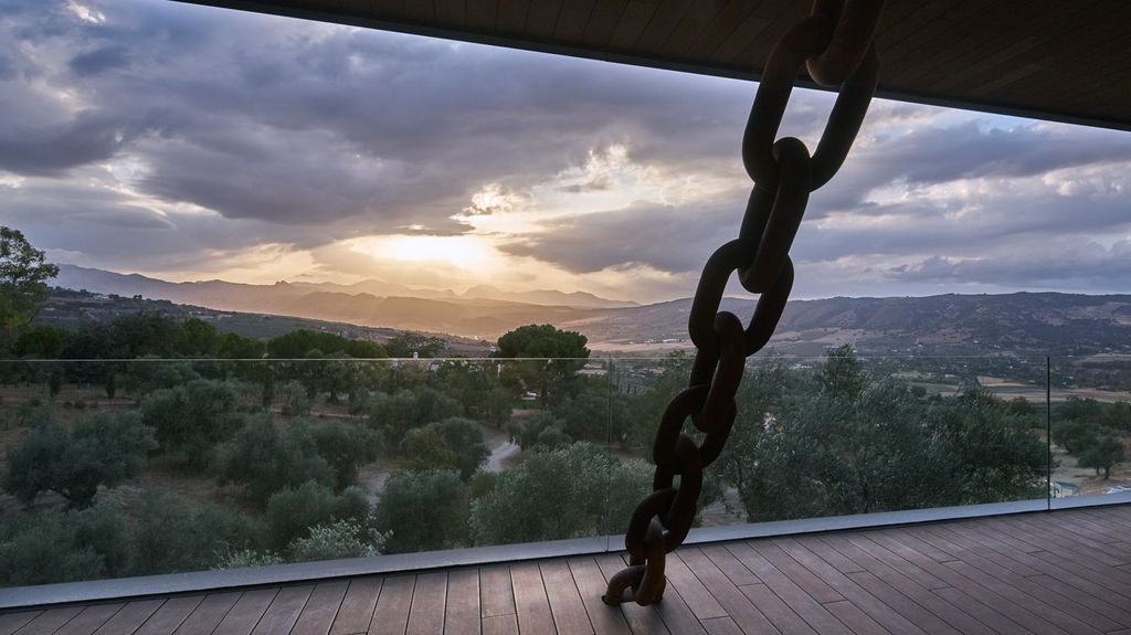 Vista de la Serranía de Ronda desde LA Almazara