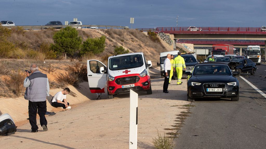 Accidente de tráfico en el que ha resultado herido el diputado regional del PSOE Miguel Ortega