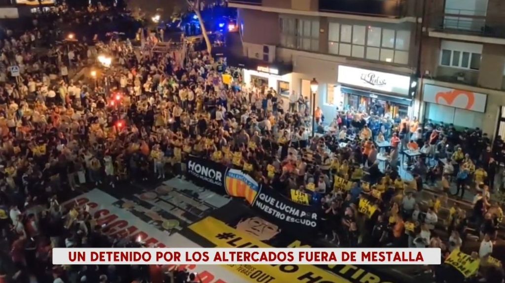 Disturbios en Valencia tras la derrota del equipo ante Las Palmas