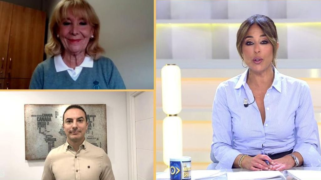 Esperanza Aguirre y Juan Lobato en 'La mirada crítica'