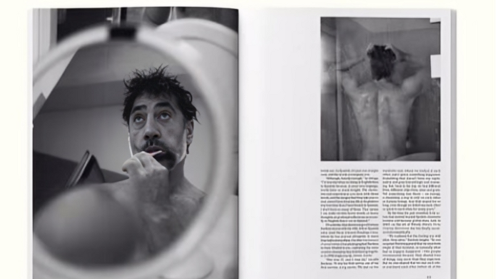 Javier Bardem en la revista.