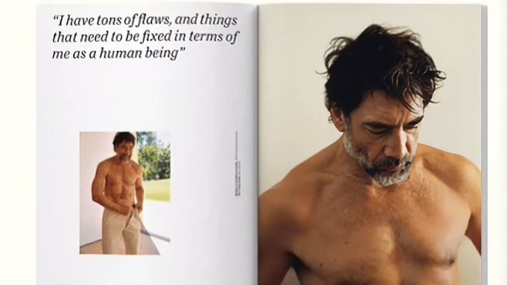 Javier Bardem en la revista.