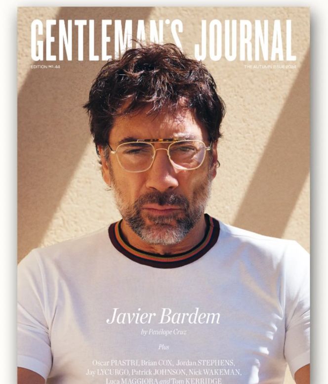 Javier Barden en la portada de la revista.