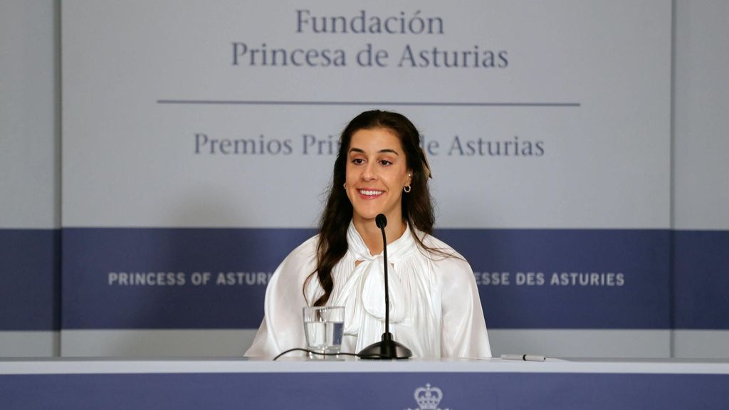 Carolina Marín en la jornada de los Premios Princesa de Asturias 2024.