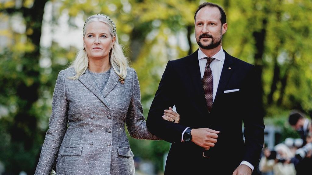 Los príncipes Mette-Marit y Haakon de Noruega el pasado 22 de octubre.