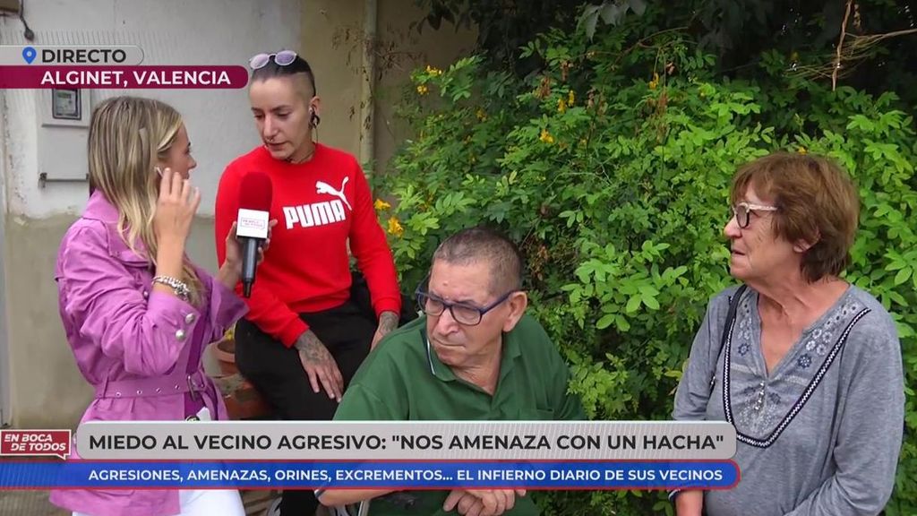 Noelia, la víctima, junto a sus padres