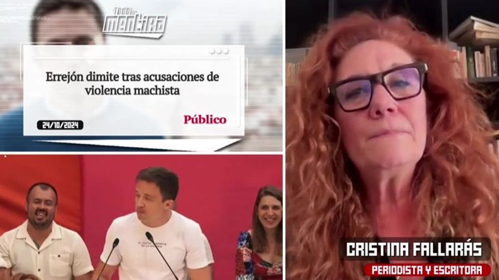 Cristina Fallarás, sobre la publicación en sus redes sociales en la que acusa a un político de ''violencia machista'': ''Tengo más mensajes sobre él''