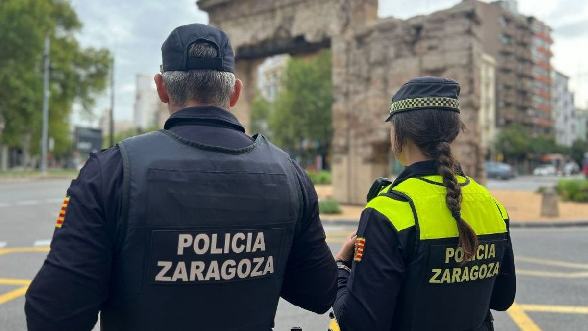 Imagen de archivo de agentes de la Policía Local de Zaragoza