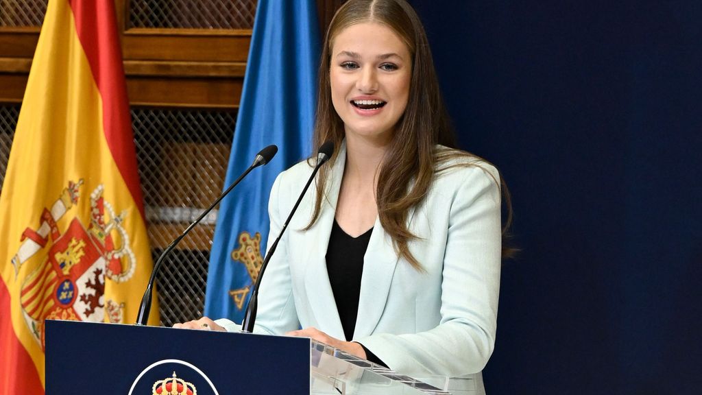 Leonor, durante su discurso