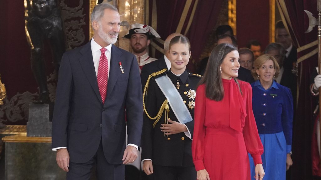 Los reyes y Leonor el pasado 12 de octubre.