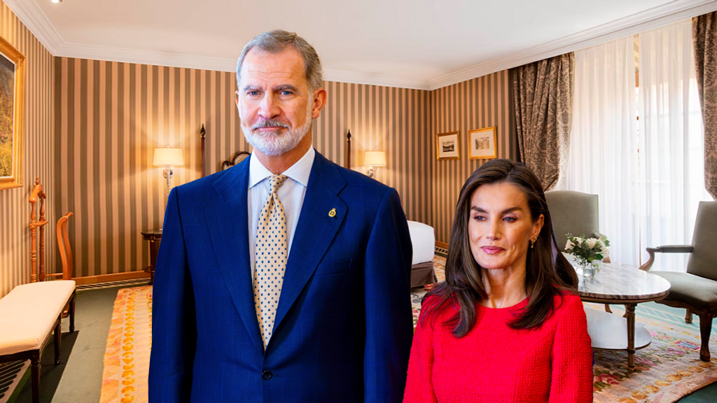 Así es la suite donde se hospedan los reyes Felipe y Letizia en Oviedo (Fotomontaje con imágenes de Cordon Press y eurostarshotels.com)