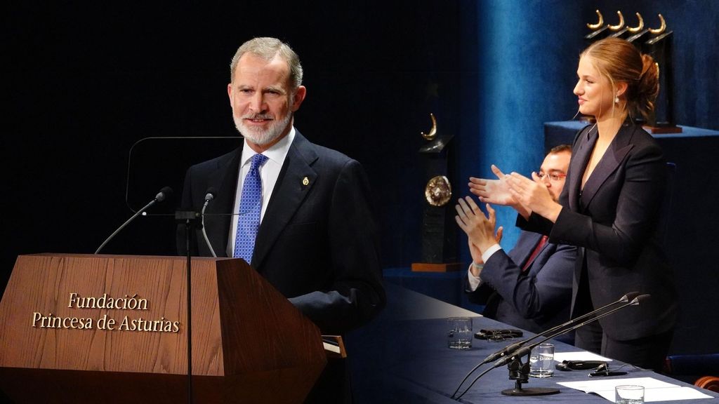 Felipe VI, tras ceder su sitio a Leonor en los Princesa de Asturias: "Es una emoción, como rey y padre"