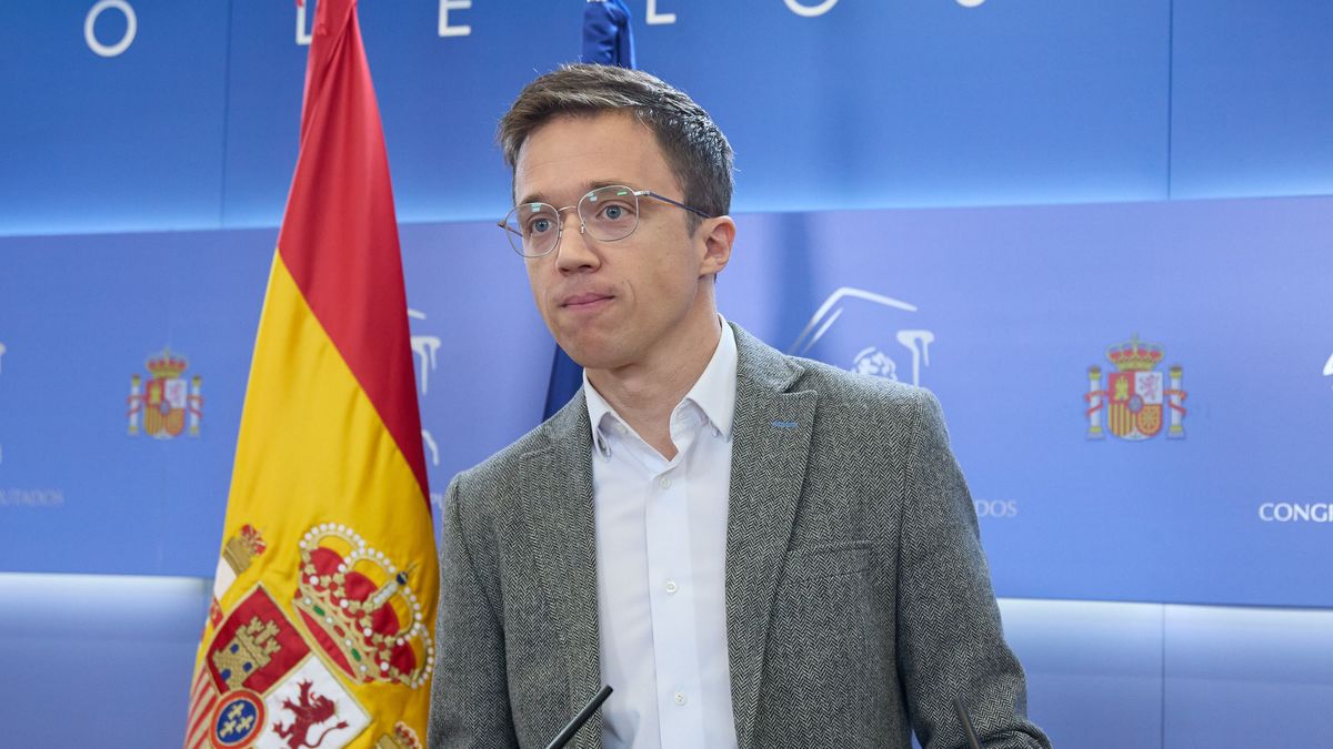 Iñigo Errejón en una rueda de prensa posterior a la reunión de la Junta de Portavoces, en el Congreso de los Diputados