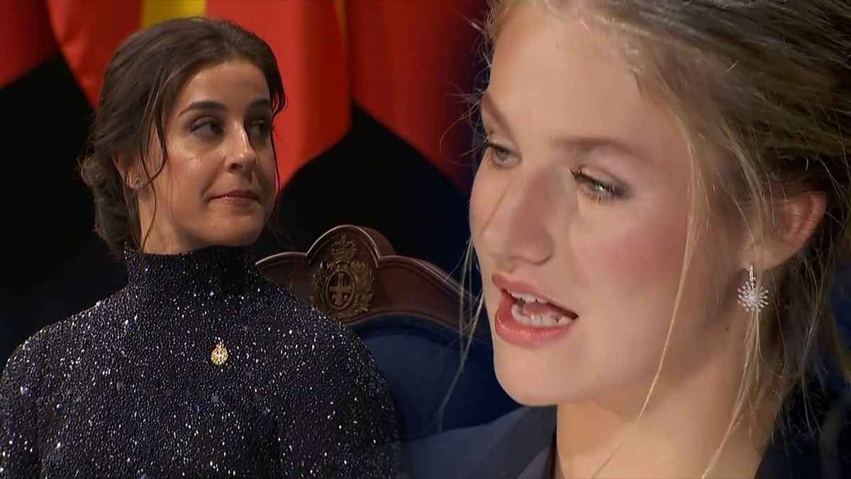 La deportista Carolina Marín y la princesa Leonor en los Premios Princesa de Asturias 2024.