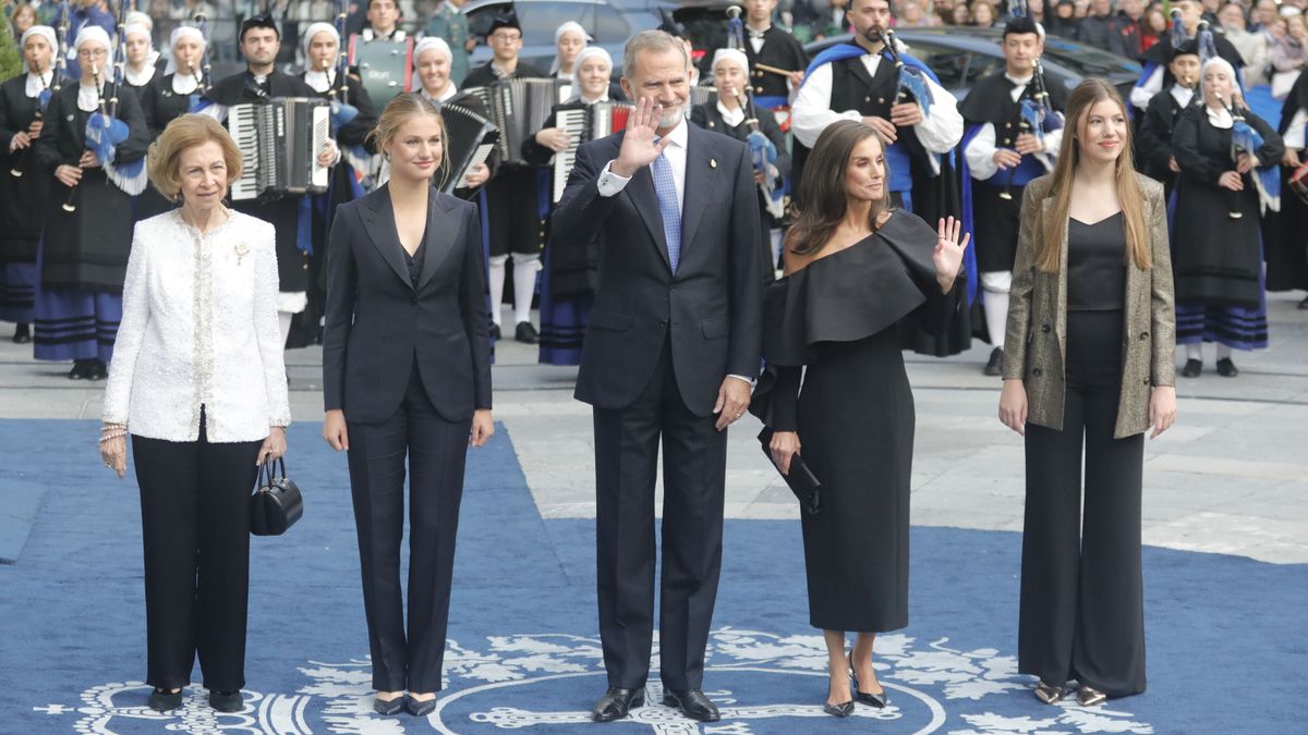 La familia real española este 25 de octubre.