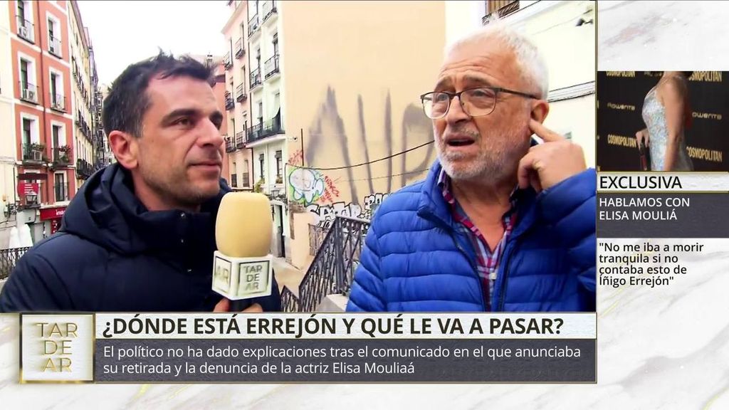 'TardeAR' habla en exclusiva con el padre de Íñigo Errejón: "Está afectado, hoy no he hablado con él"