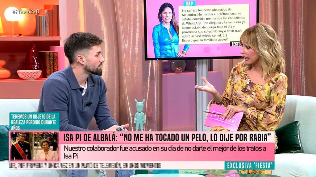 Alejandro Albalá siembra la duda sobre Isa Pantoja tras su dura entrevista Fiesta 2024 Programa 234