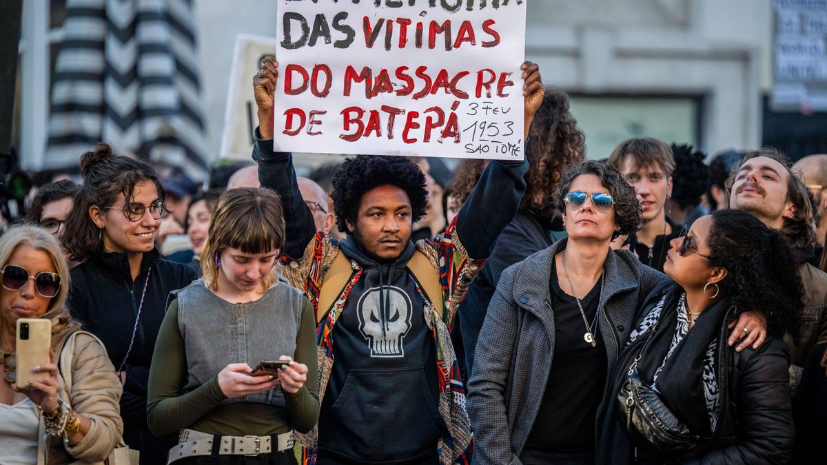 Manifestación en Lisboa