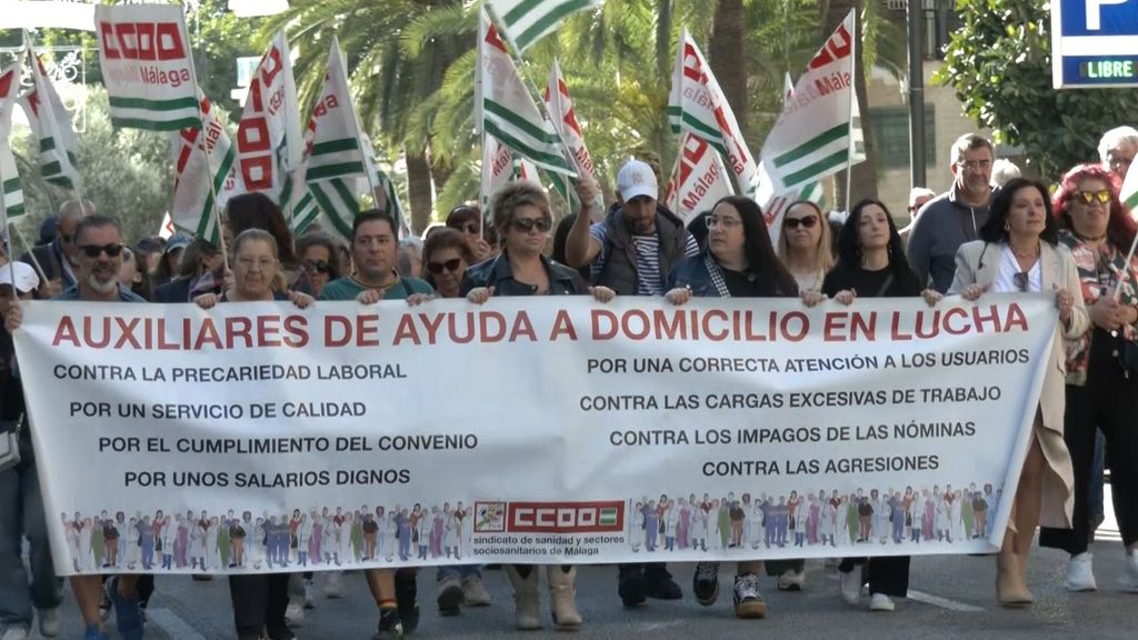 Manifestación por el sistema de ayudas a la dependencia en Andalucía