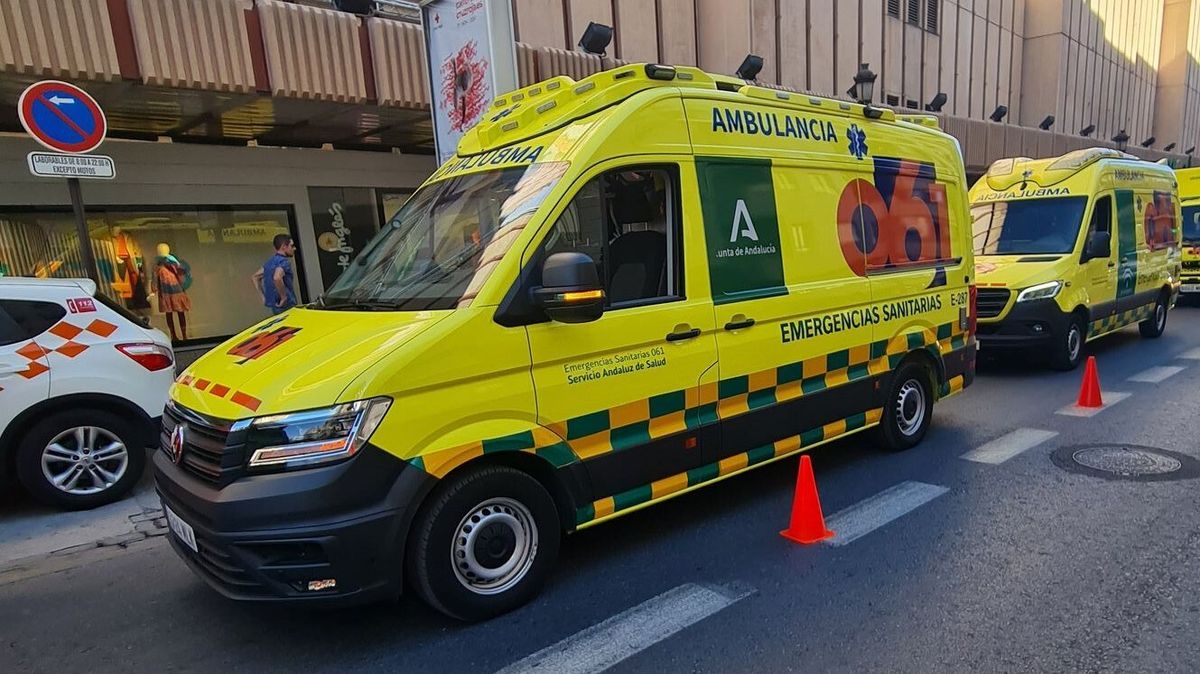 Ambulancias del 061 en Granada