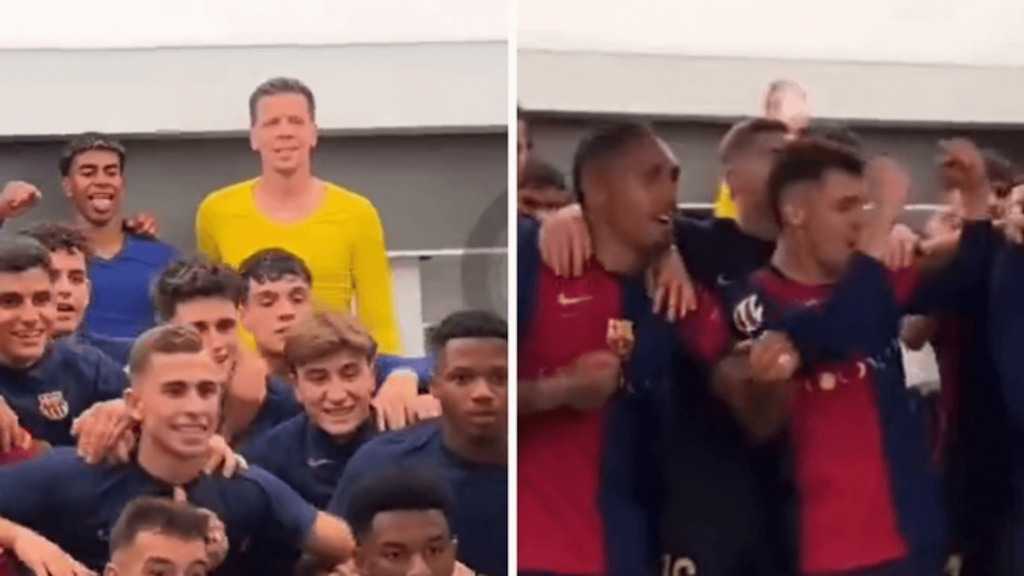 El Barça borra los vídeos de la celebración de Szczesny: se hizo viral porque parece estar fumando