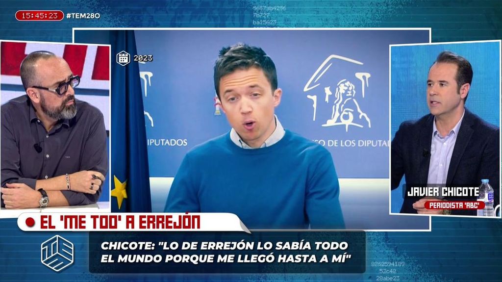 Javier Chicote: "Lo de Errejón lo sabía todo el mundo porque me llegó hasta a mí"