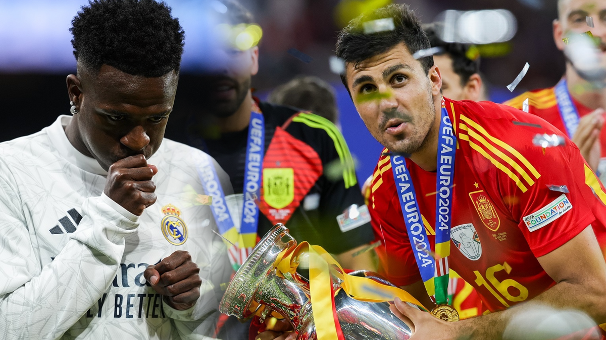 EuropaPress 6088902 14 july 2024 berlin spains rodri celebrates with the trophy after winning