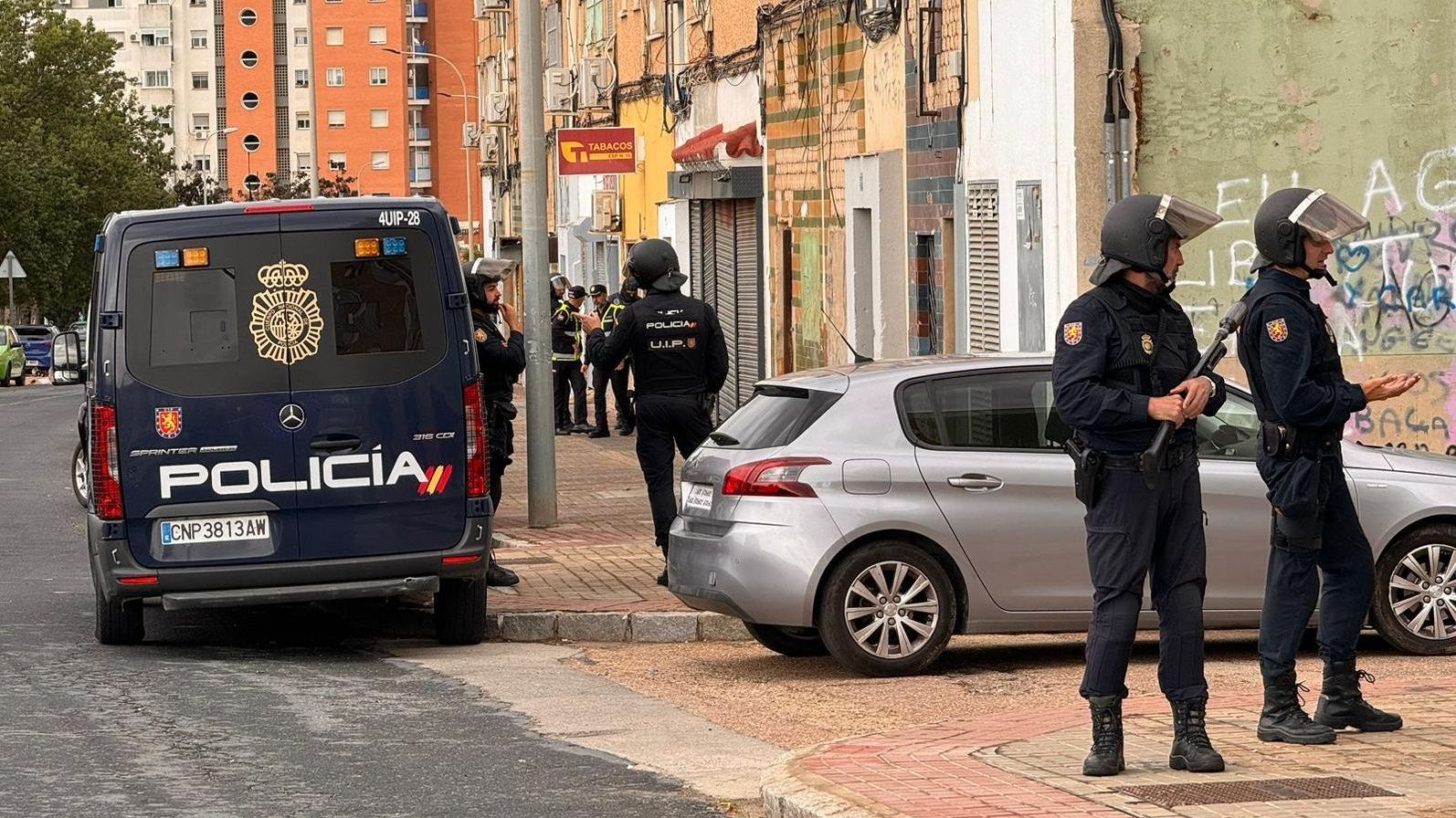 Operación de la Policía Nacional en El Torrejón de Huelva