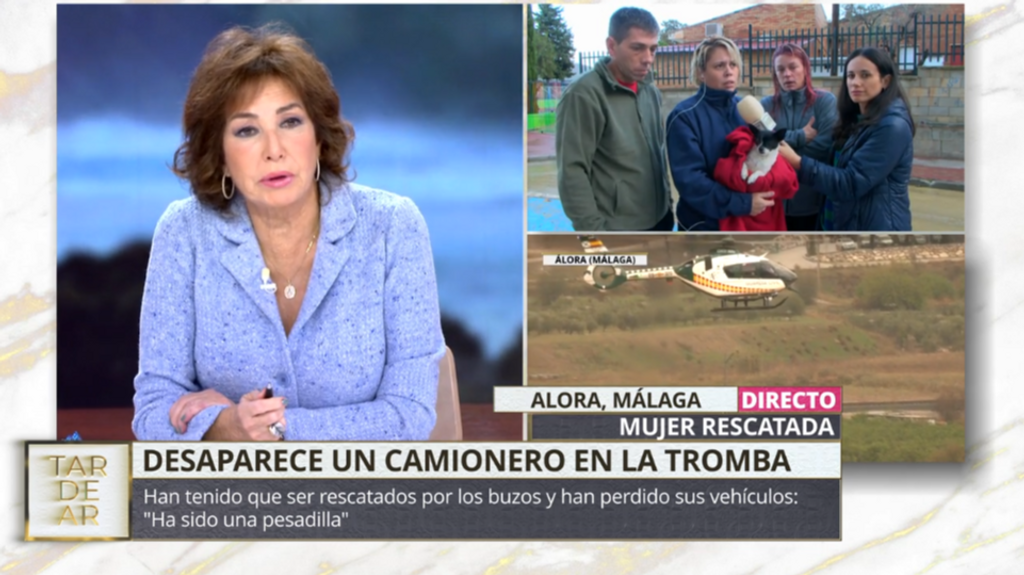 El testimonio de una mujer rescatada por los buzos tras el fuerte temporal en Alora: "Ha sido una pesadilla"